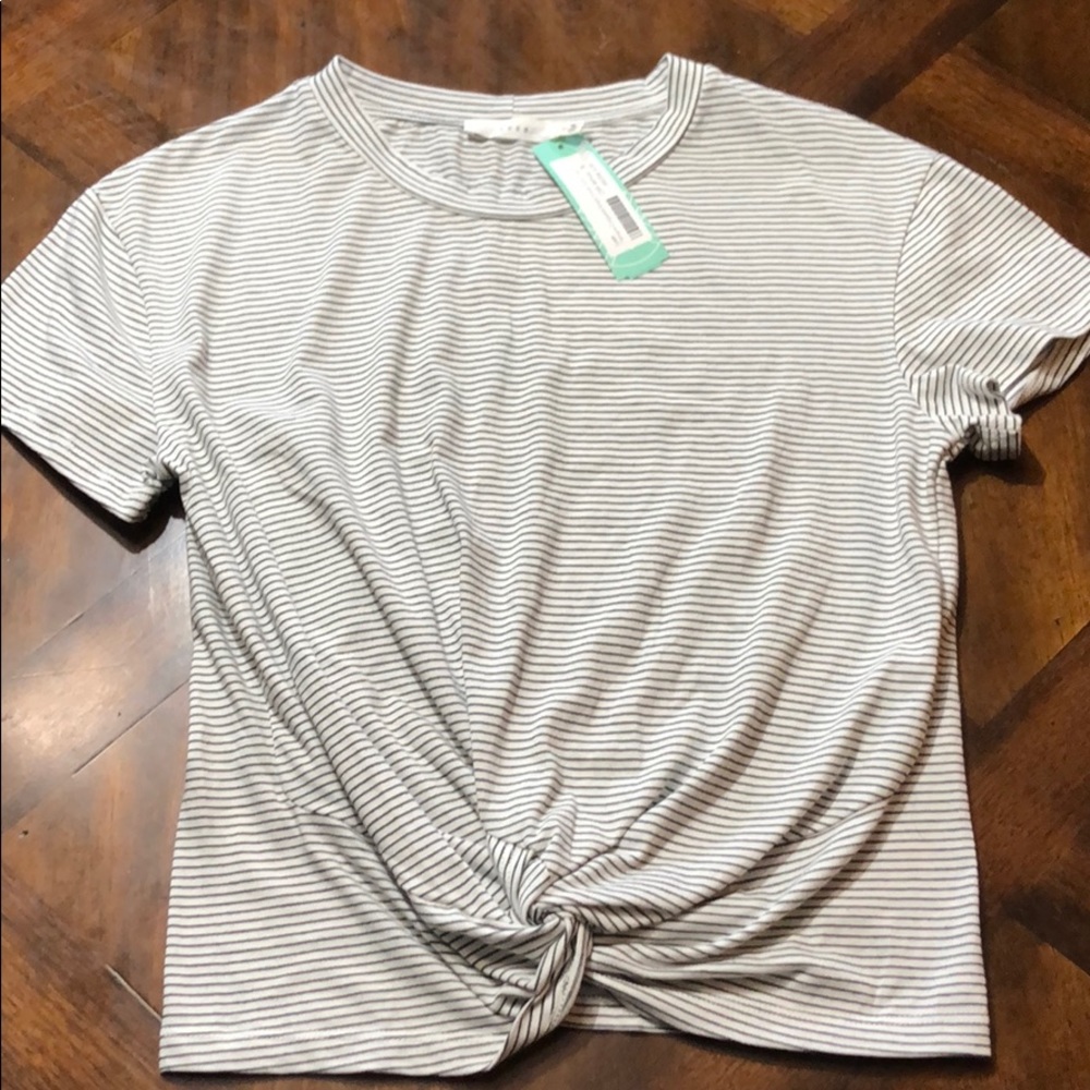 Black and white striped T-shirt